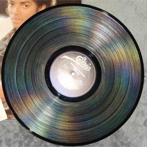 BLACK FRIDAY SALE VINTAGE Michael Jackson Thriller Vinyl Record, 1982 EUC - Picture 9 of 13